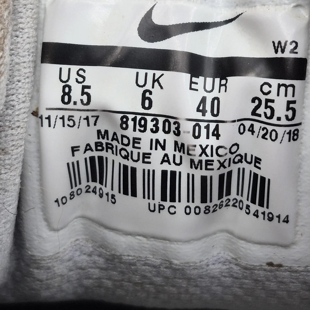 Nike Revolution 3 Shoes Womens Size 8.5 Gray Mesh Running Sneakers 819303-014